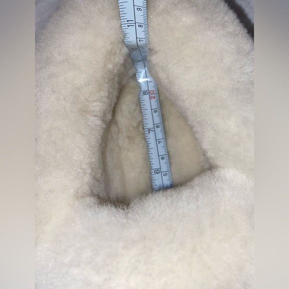 Women’s OPCHO SHEEPSKIN slippers with shearling COLLAR handmade in Canada sz 6 - Picture 6 of 11